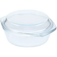 Axio Glass Casserole with Lid Covered Glass Casserole Dish with Handles