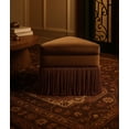 thumbnail image 2 of Meridian Furniture Trivoli Brown Velvet Ottoman/Stool, 2 of 8