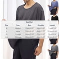 thumbnail image 3 of Mens Post-Surgery T Shirts with Pocket Short Sleeve Crewneck Tees Tops Casual Solid Color Open Side Button Breathable Basic Tshirts Shirt, 3 of 8
