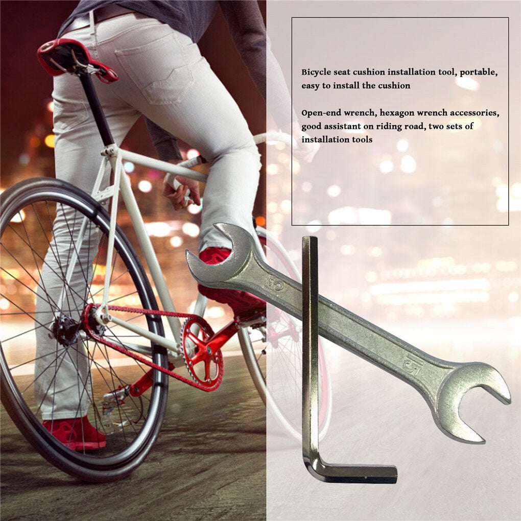 justhard Pcs/set Bike Seat Installation Hex Spanner Cushion