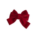 thumbnail image 1 of Horquilla para el pelo de terciopelo para niños con gran lazo rojo vino, accesorios para el pelo con estilo, 1 of 5