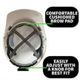 thumbnail image 3 of Cordova H26R9 Hard Hat, Cap-Style, 6-Point Ratchet Suspension, OSHA Work-Compliant, Protection for Construction, Remodelling, Etc., Forest Green, 3 of 3