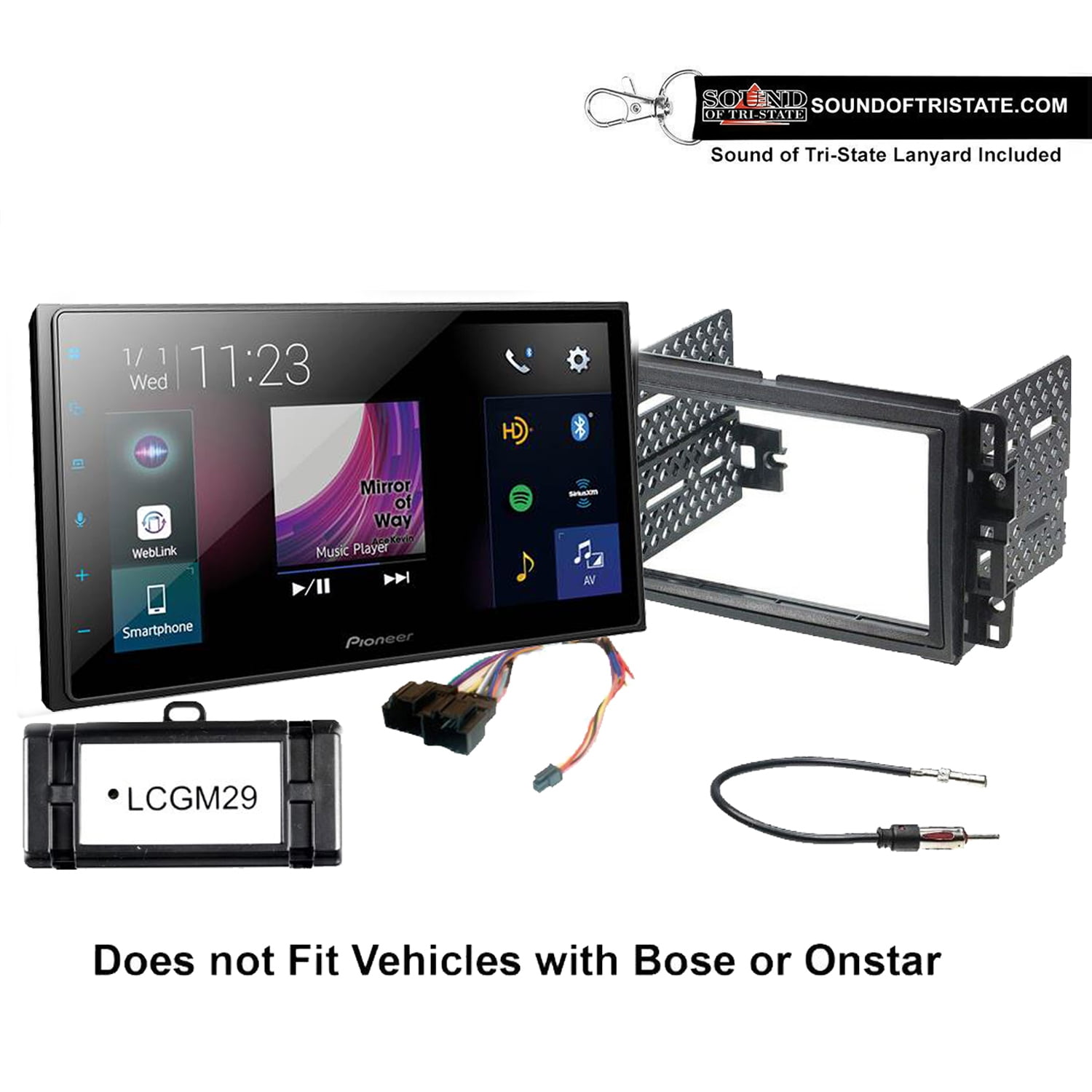 Pioneer DMH2660NEX Digital Receiver CarPlay Fits 072013 Silverado