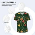 thumbnail image 3 of Lsque Christmas Pattern Mens Polo Golf Shirts Funny Graphics Shorts Sleeve Button Shirts Baseball T-shirt-, 3 of 7