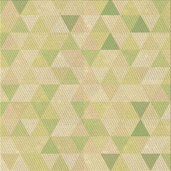 Ahgly Company Indoor Square Patterned Metallic Gold Area Rugs, 6' Square