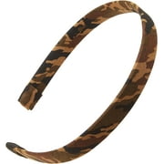 L. Erickson USA 1/2" Ultracomfort Headband, Cotton Camo Brown - Great for Everyday Wear, 5.8 x 5.4 x 0.6 inches; 1.13 oz