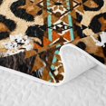 thumbnail image 5 of Erosebridal Tribal Aztec Twin Quilt Set, Leopard Cheetah Print Twin Coverlet Set, 2pcs, 5 of 7