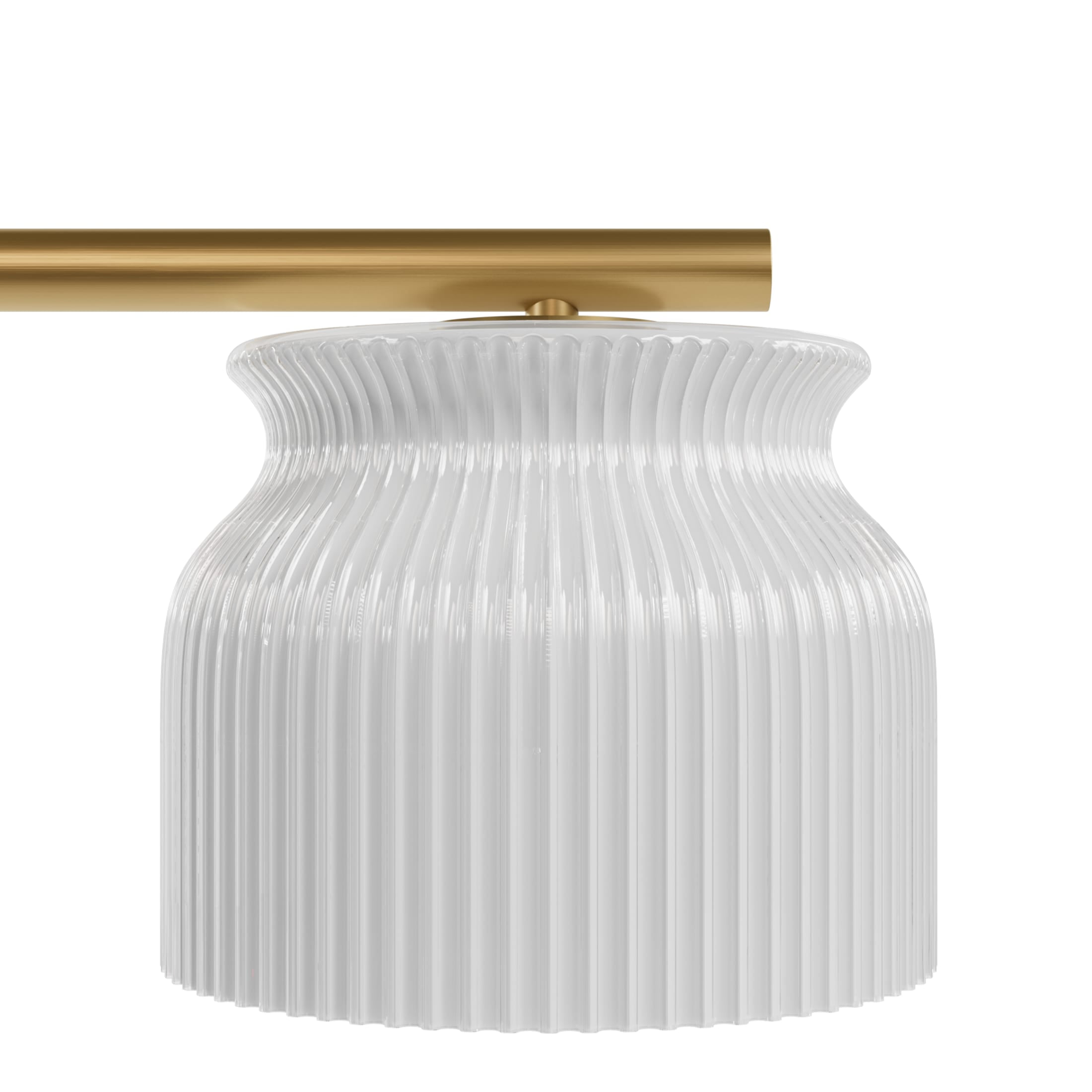 Hunter - Harlowe 5-light Luxe Gold, Extra Large Chandelier, Dimmable, Modern Style, Linear Shaped, for Bedrooms, Dining, Living Rooms - 13180
