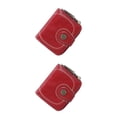 thumbnail image 3 of Minnieouse Cartera corta de almacenamiento, portátil, plegable, de cuero PU, monedero, tarjetero, regalo de cumpleaños, rojo vino Vino rojo 2piezas Minnieouse CBP045386, 3 of 6