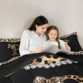 thumbnail image 5 of Castle Fairy Personalized Alphabet P Queen Comforter Set,Leopard Bedding Comforter Set, 5 of 8