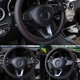 thumbnail image 4 of 5"/37-38CM PU Leather Car Steering Wheel Cover Good Grip Car Accessories, 4 of 5
