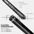 thumbnail image 2 of For precision electric screwdriver set cordless with magnetic bits 5 torque 052n tweezers pc phone, 2 of 5
