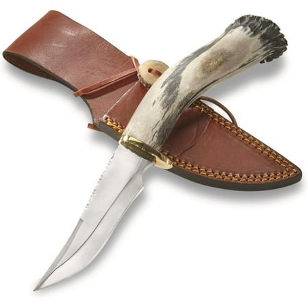 Rite Edge DHB6 Hunter - Full-Tang Fixed Blade Outdoor Knife with Sheath