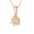 thumbnail image 2 of 2 ct Brilliant Round Cut Solitaire Natural Morganite 14k Rose Gold Pendant with 16" Chain, 2 of 4