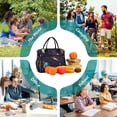 thumbnail image 6 of Ckdifva Pixel Space Cooler Bag Cooler Cooling Tote Lunch Bag Lunch Box Front Pocket with Shoulder Strap, 6 of 6