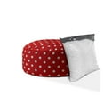 thumbnail image 2 of Indoor RETRO POLKA Bright Red/White Round Zipper Pouf - Cover Only - 24in dia x 20in tall 94164, 2 of 4