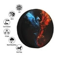 thumbnail image 4 of Gukieu Red And Blue Fire Bird Print Car Tire Cover, Adjustable Waterproof and Dustproof Tire Protection Cover, Suitable for SUV, Truck, Van-14 inch, 4 of 6