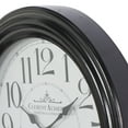 thumbnail image 4 of DecMode 14" Black Metal Fluted Frame Wall Clock, 4 of 8