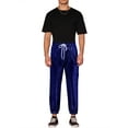 thumbnail image 2 of INSPIRE CHIC Sequins Drawstring Pants for Men's Elastic Waist Nightwear Club Shiny Jogger 38 Blue, 2 of 5