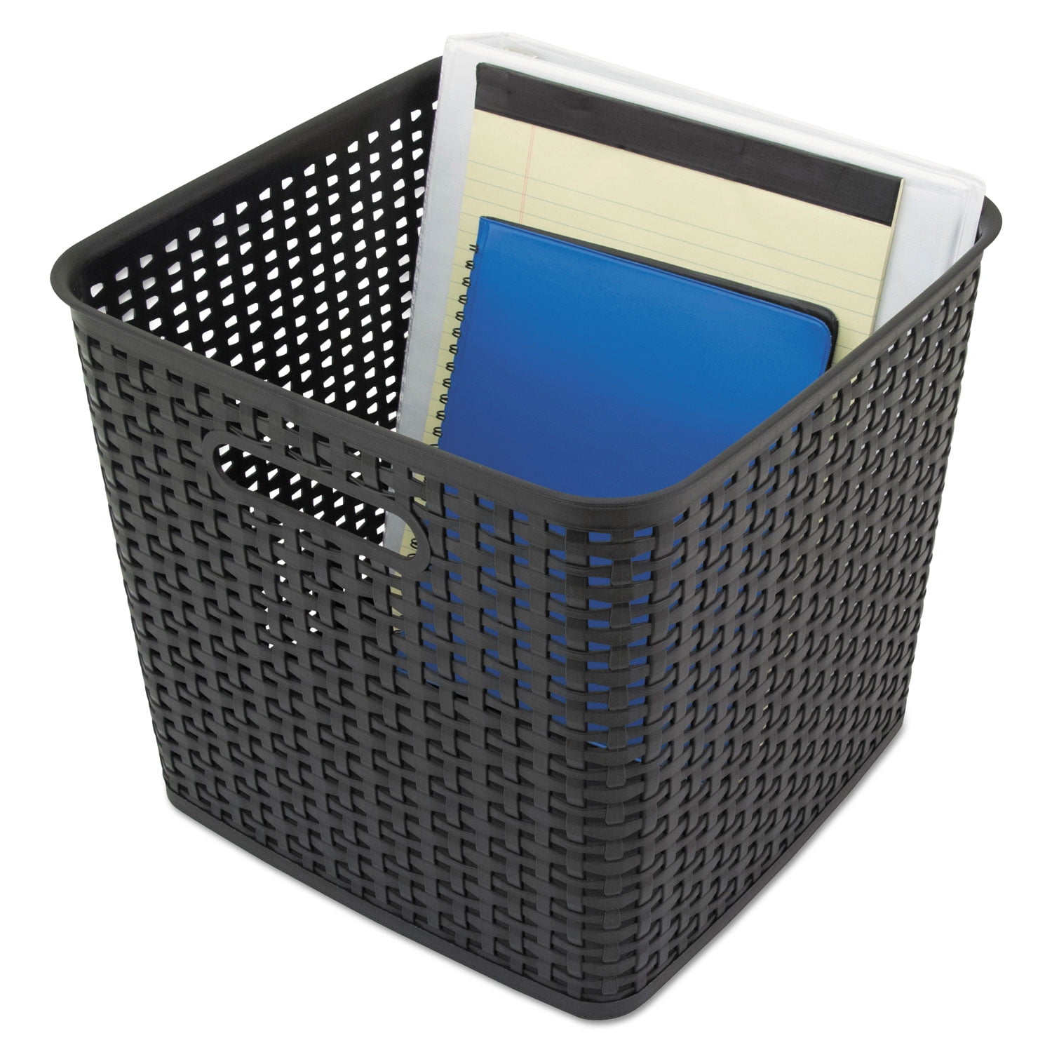 Sterilite Medium Ultra Plastic Storage Organizer Basket, White (6 