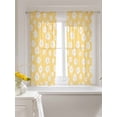 thumbnail image 3 of White Yellow Daisy Curtains 54 Inch Length, Sheer Curtains for Bedroom Living Room Window Spring Summer Floral Botanical Rod Pocket Voile Drapes Kitchen Curtains Small Half Window 42"x54" 2 Panels, 3 of 6