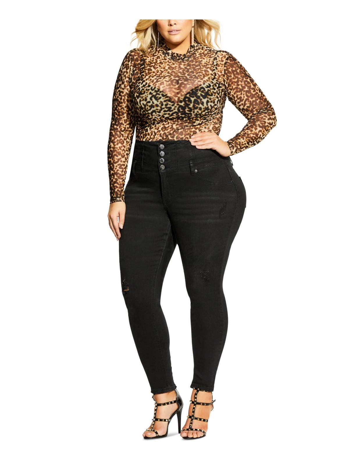 Mock Neck Sheer Mesh Bodysuit Brown XL 