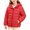 Red, variant on Hurxie Hooded Puffer Jackets for Girls Lightweight and Packable Autumn a Winter Coat 7-8Years