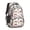 Fireman and Shield, variant on Fireman and Bunting White Pattern Backpack for School, Cute School Bag with Adjustable Shoulder Straps and Padded Back, 16.9"x12.6"x5.9"