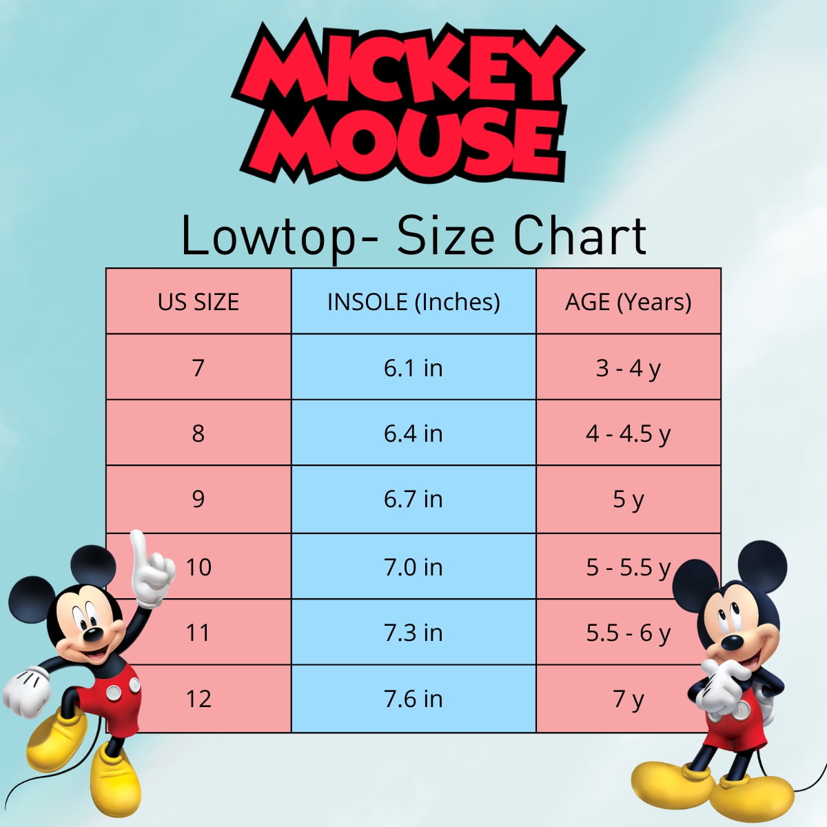 Disney Mickey Mouse Toddler Boys' Slip-on Flat Heel Canvas Sneakers