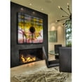 thumbnail image 4 of Pink and Yellow Sunflower by Parvez Taj Painting Print on Wrapped Canvas, 4 of 5