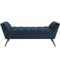 thumbnail image 2 of Hawthorne Collections Banc en Tissu en Bleu, 2 of 6