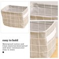 thumbnail image 3 of Laundry Bag Waterproof Clothes Organizer Box waterproof laundry Cloth Cargo Holder Portable Multi-Purpose Storage Box, Gray Plaid, 3 of 7