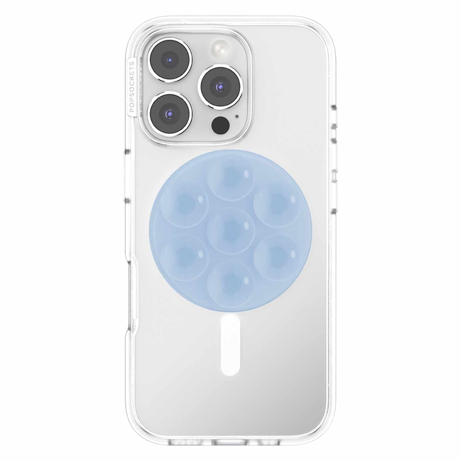 PopSockets PopGrip Suck-Up pour MagSafe Rond avec Adaptateur Frost
