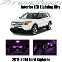 XtremeVision Interior LED for Ford Explorer 2011-2014 6 pcs Pink Interior LED Kit Installation Tool