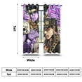 thumbnail image 2 of Anime Themed Curtains for Bedroom Drapes,JoJo's Bizarre Adventure Print Design Window Treatments Curtain Panel Set, 2-Panels, 55" W x 63" L, 2 of 8