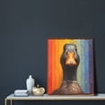 thumbnail image 5 of Rateoe Colorful Painted Duck Pattern Decorative Picture – Unique Modern Wall Art, Ready-to-Hang Canvas Print for Home (Vertical), 5 of 6