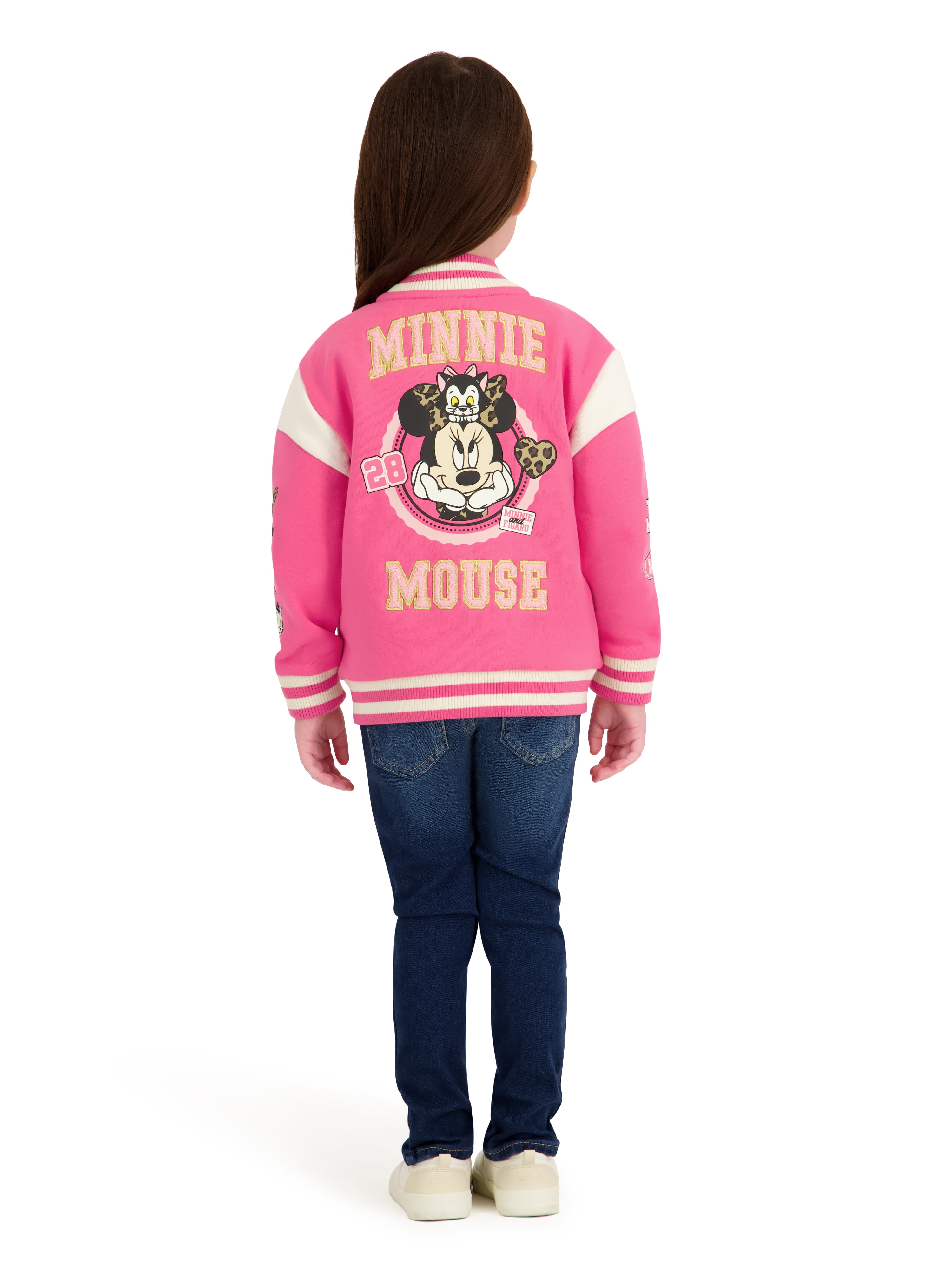 Minnie Mouse Toddler Girl Bomber Jacket, Sizes 12M-5T