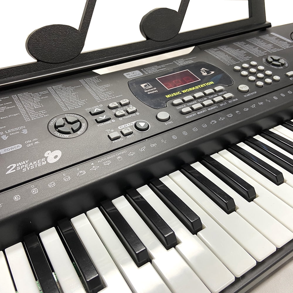 Electric Keyboard 61Key Digital Musical Piano Keyboard with Headphone Jack Microphone for Children Kids Xmas Gift