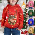 thumbnail image 6 of LRen Toddler Boys Christmas Sweatshirts Long Sleeve Pullover Shirts Reindeer Sweaters Xmas Cartoon Tee Sport Tops,5-6 Years,Z3-Red, 6 of 6