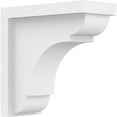 thumbnail image 1 of Ekena Millwork BKTP04X08X08BRY Standard Bryant PVC Bracket, 3 1/2 W Inch x 8 D Inch x 8 H Inch, White, 1 of 1