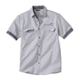 thumbnail image 1 of Atlas For Men - Camisa Tropical Surf de Rayas de Popelina para Hombre (Blanco, Gris), 1 of 3