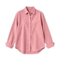 thumbnail image 6 of VBVC Women's Corduroy Button Down Shirt , Ladies' Long Sleeve Collared Blouse , Fall Winter Work Tops For Women, S-2XL, 6 of 6