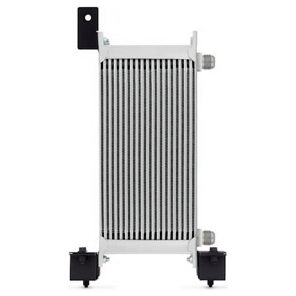Mishimoto MMTC-WRA-07 Transmission Cooler Compatible With Jeep Wrangler JK 2007-2017 Silver
