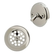 Westbrass D92-05 3-1/8" Trip Lever Bathtub Drain Kit with Beehive Grid, Polished Nickel