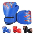 thumbnail image 2 of Guantes de Boxeo Soidarity para Niños Ajustable de Cuero Algodón Azul, 2 of 6
