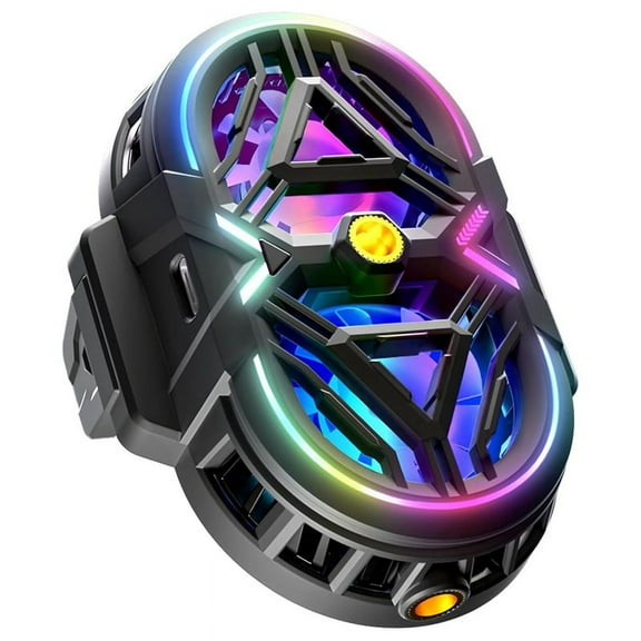 Cell Phone Cooler with LED Lights, Rechargeable Smartphones Radiator Coolder for Gaming, Live Streaming Video Recording