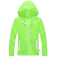 thumbnail image 6 of akafmk Girls Lightweights Jacket Sun Protection Hooded Zip Up Windbreaker Softshell Summer Fall Coat for Boys Outdoor School 5-12Y, 6 of 7