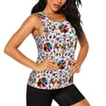 thumbnail image 2 of Balery Mexican Bright Style Camiseta sin mangas estampada ligera para mujer, tops de entrenamiento sin mangas, camisetas de yoga transpirables de secado rápido.-XX-Large, 2 of 7