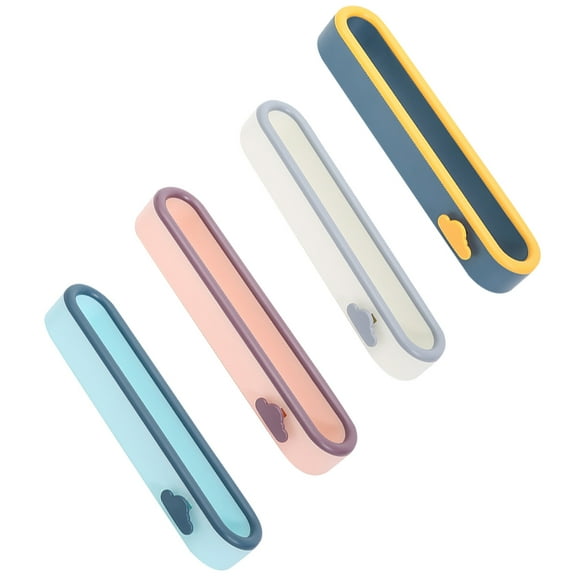 Raindrops  4 Pcs Hanging Shoe Organizer for Closet Rod Storage Shelving Shelves Blue