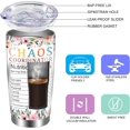 thumbnail image 4 of Chaos Coordinator Gifts-Chaos Coordinator Travel Mug with Straw for Mom Coworker Boss Manager Employee-Retirement Birthday Gifts for Women Men Boss Lady Coffee Tumbler 20oz, 4 of 6